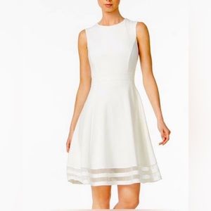 Calvin Klein- White A-line dress